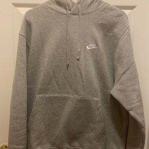 Grey/White Nike hoodie hardly worn